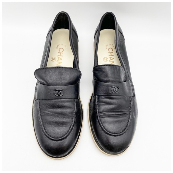 Chanel Interlocking CC Logo Loafers Size 36 - Picture 2 of 14